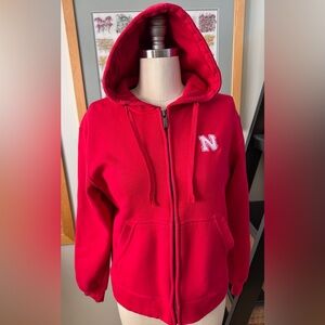 Nebraska Cornhuskers full zip hoodie in size S in EUC
